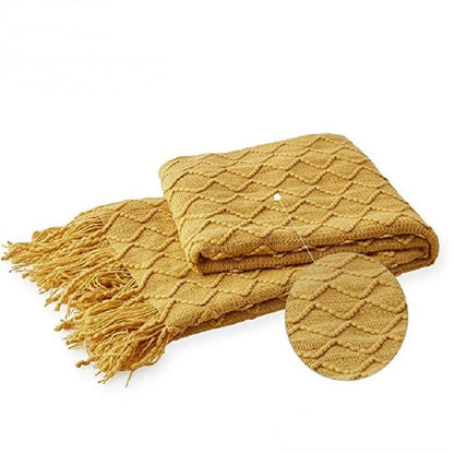 Elegant Embroidered Throw Blanket