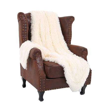 Thick Plush Faux Fur Throw Blanket