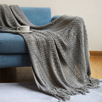 Traditional Woven Embroidered Throw Blanket