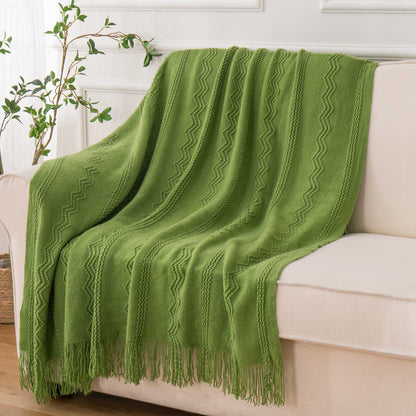 Embroidered Pattern Throw Blanket