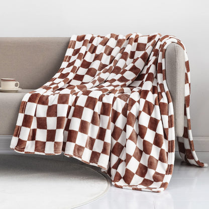 Checkerboard Lattice Throw Blanket