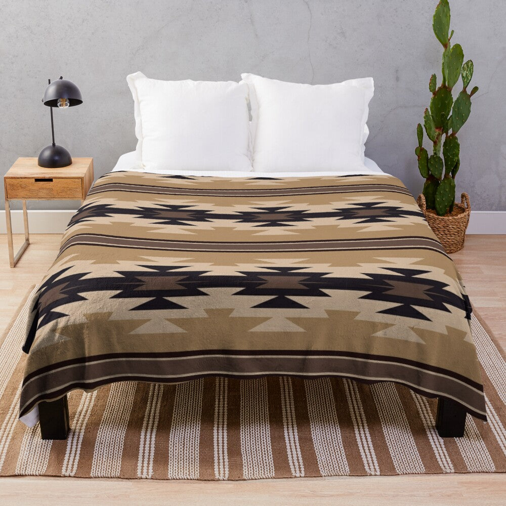 Large Boho Style Pattern Throw Blanket